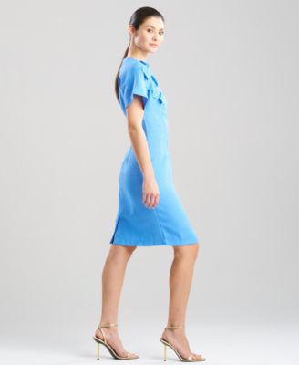 Women’s Basket Weave V-Neck Midi Dress