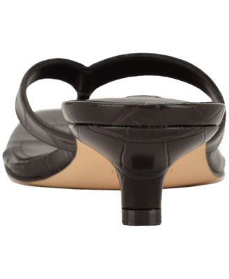 Women's Cassa Thong Low Kitten Heel Dress Sandals