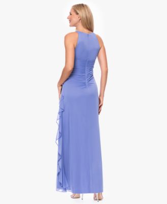 Ruched Halter Gown
