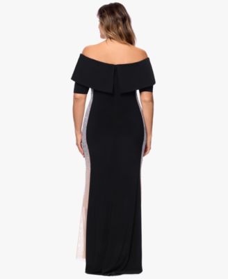 Plus Size Off-The-Shoulder Ball Gown