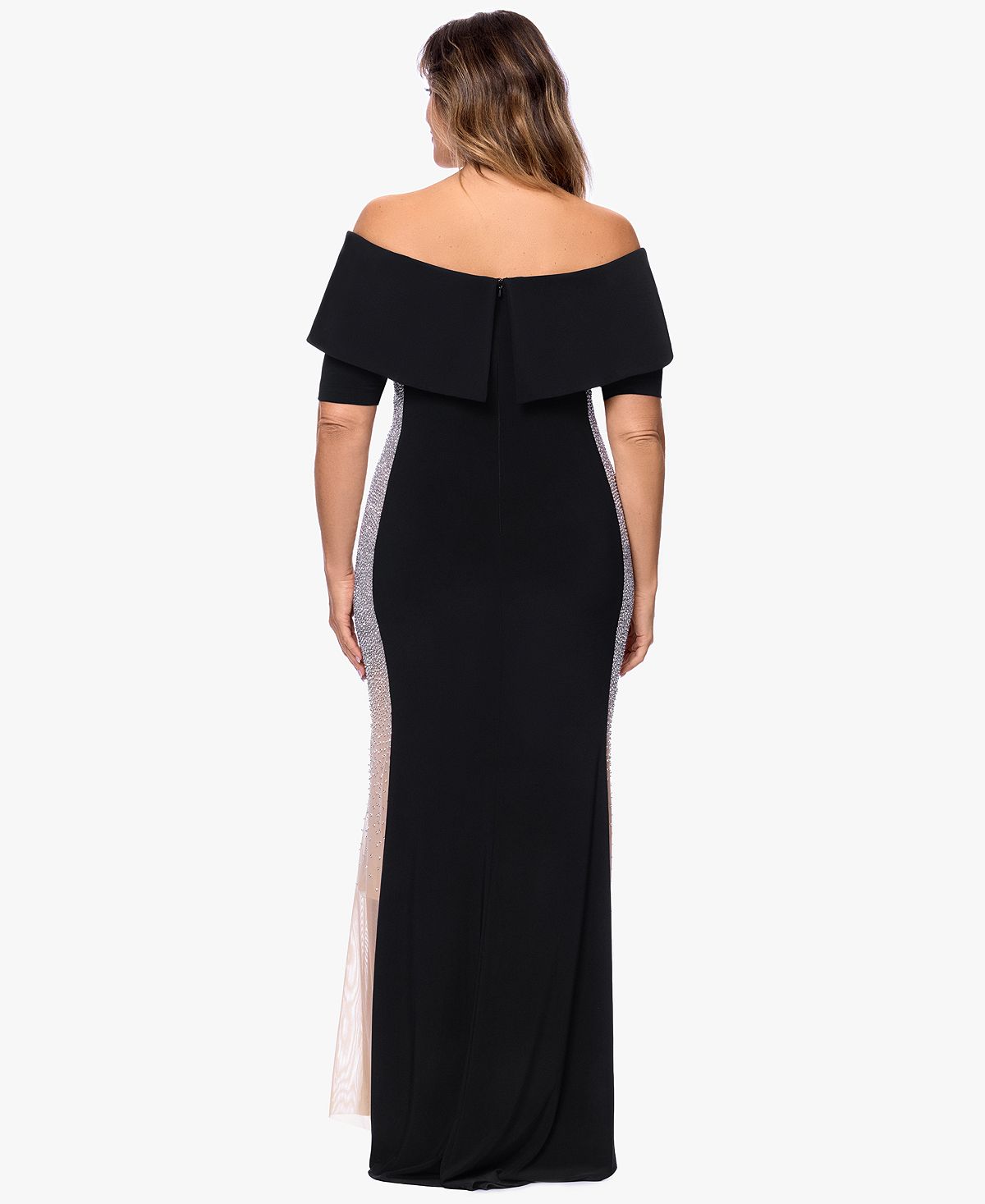 XSCAPE Women's Off-The-Shoulder Gown view 4 — MAYCSS fashion products