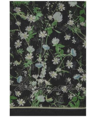 Wild Flower Chiffon Scarf