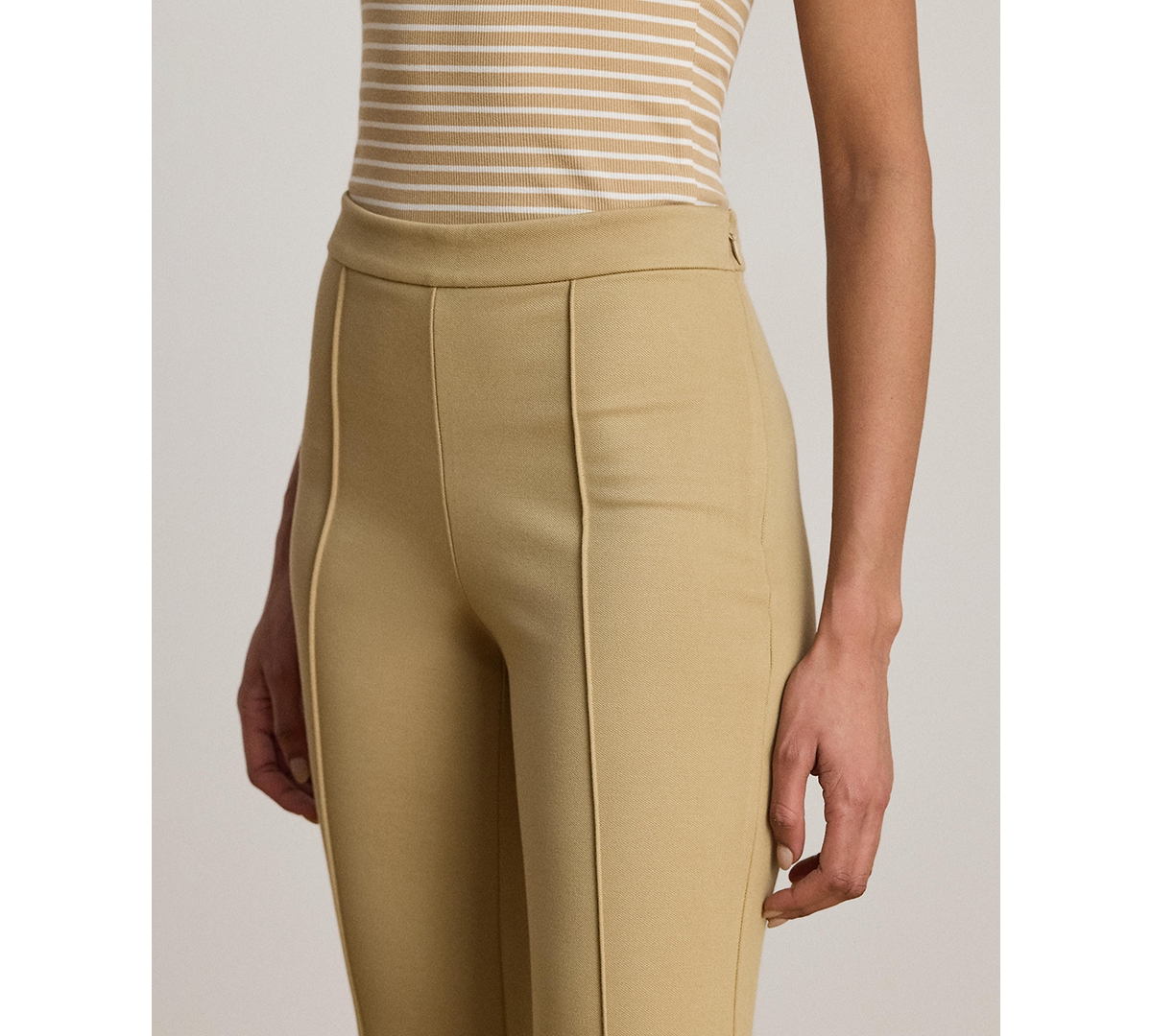 Lauren Ralph Petite Coulson Mid-Rise Flare Ankle Pants