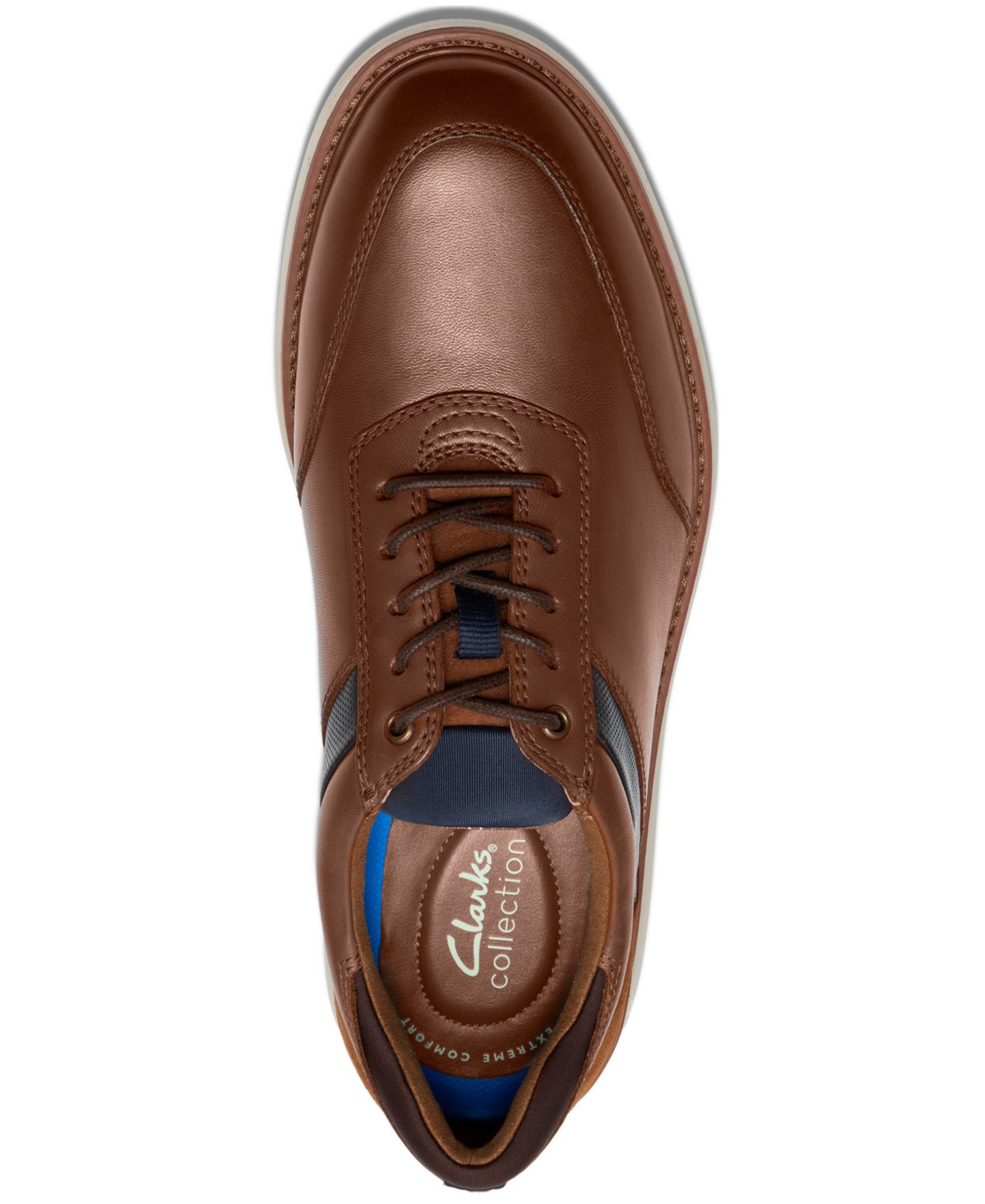 Мужские кроссовки Clarks Brantin Style Lace-Up, цвет: Коричневый — фото 4
