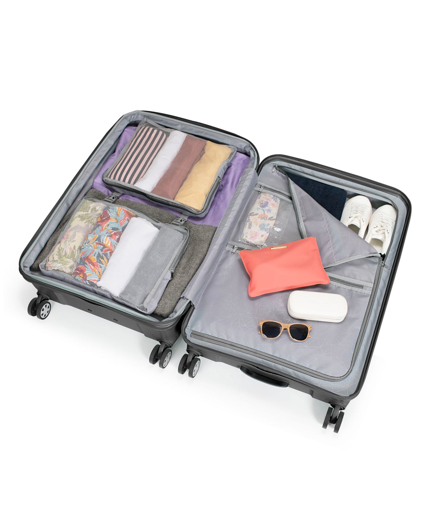 Чемоданы Traveler's Choice Pagosa 3-Pc. Hardside Expandable Spinner Luggage Set, цвет: Синий — фото 2