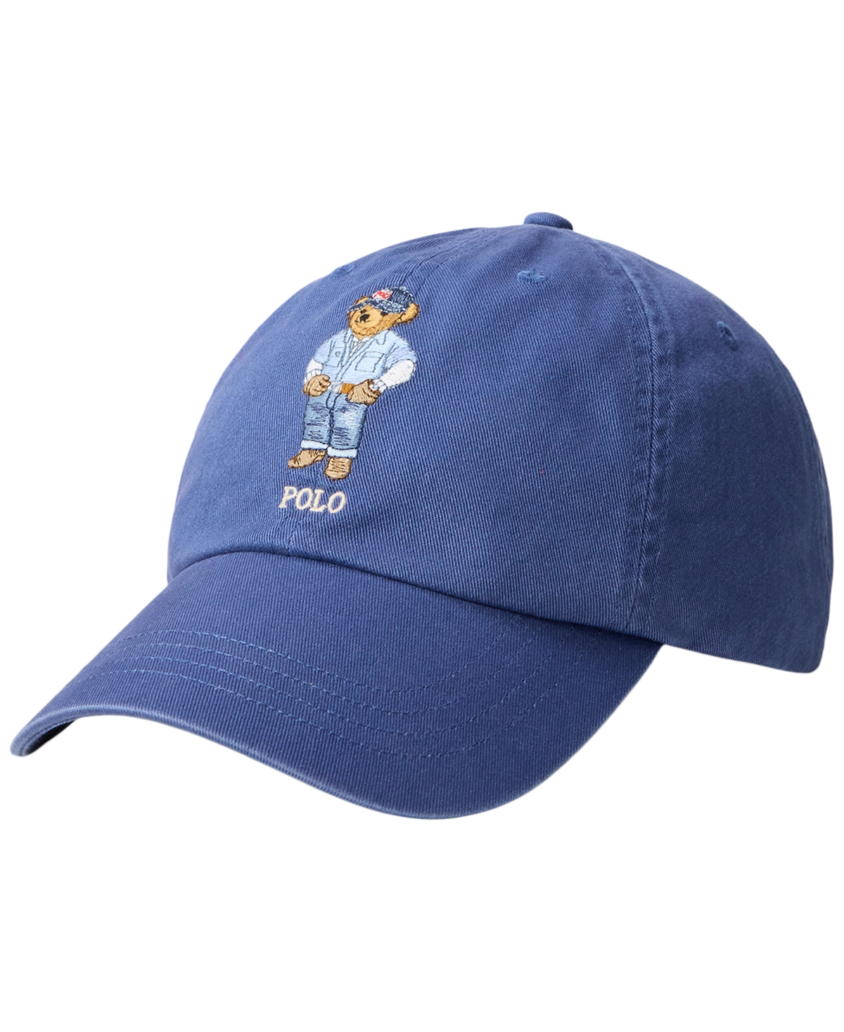 Polo Ralph Lauren Men's Ventilating Embroidered Polo Bear Twill Ball Cap In Blue