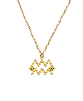 Give Me a Sign Zodiac Name Necklace - Gold Vermeil