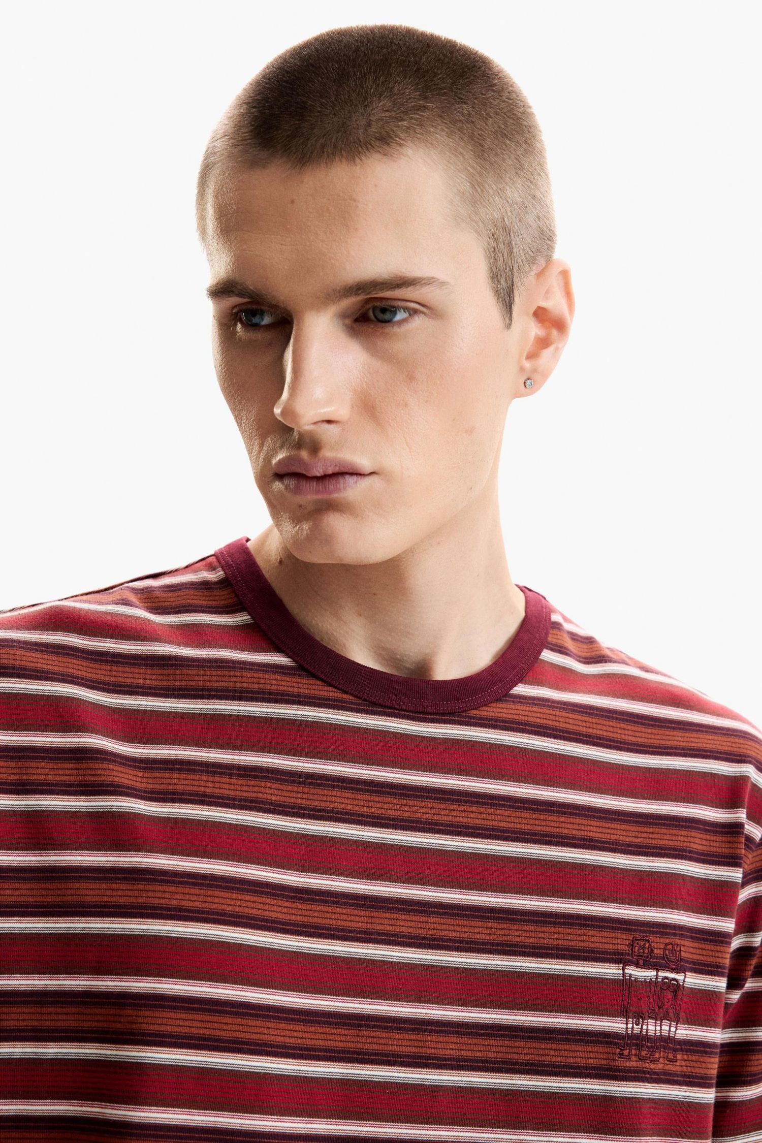 Men's Striped knit t-shirt