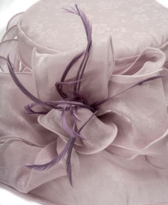 Lace Organza Wide Brim Hat