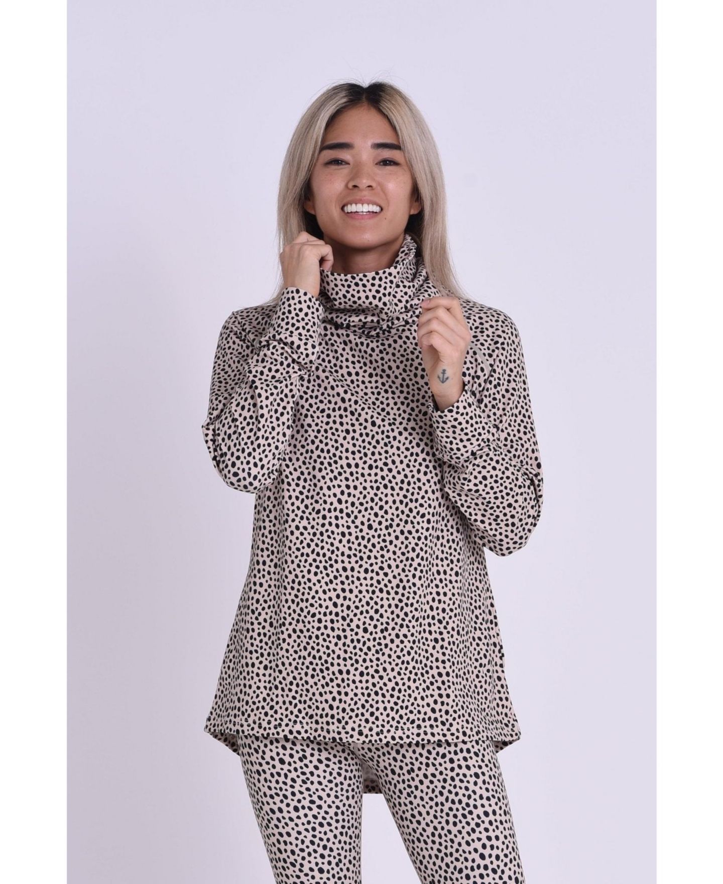 Женский топ OOSC Cheetah Baselayer, цвет: Бежевый — фото 3