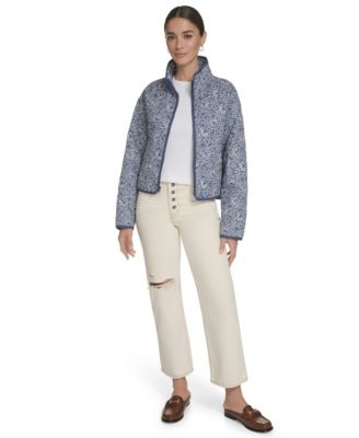 Women’s Quilted Short Liner Zipper Jacket