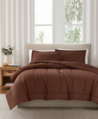 Solid Cotton Percale 2-Pc. Comforter Set, Twin/Twin XL