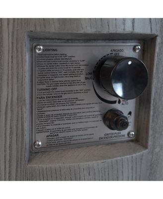 20 Inch Round Outdoor Gas Fire Pit 32000 BTU CSA Certified with 2.5kg Lava Stone Rainproof Cover Magnesium Oxide Cultured Stone for Garden