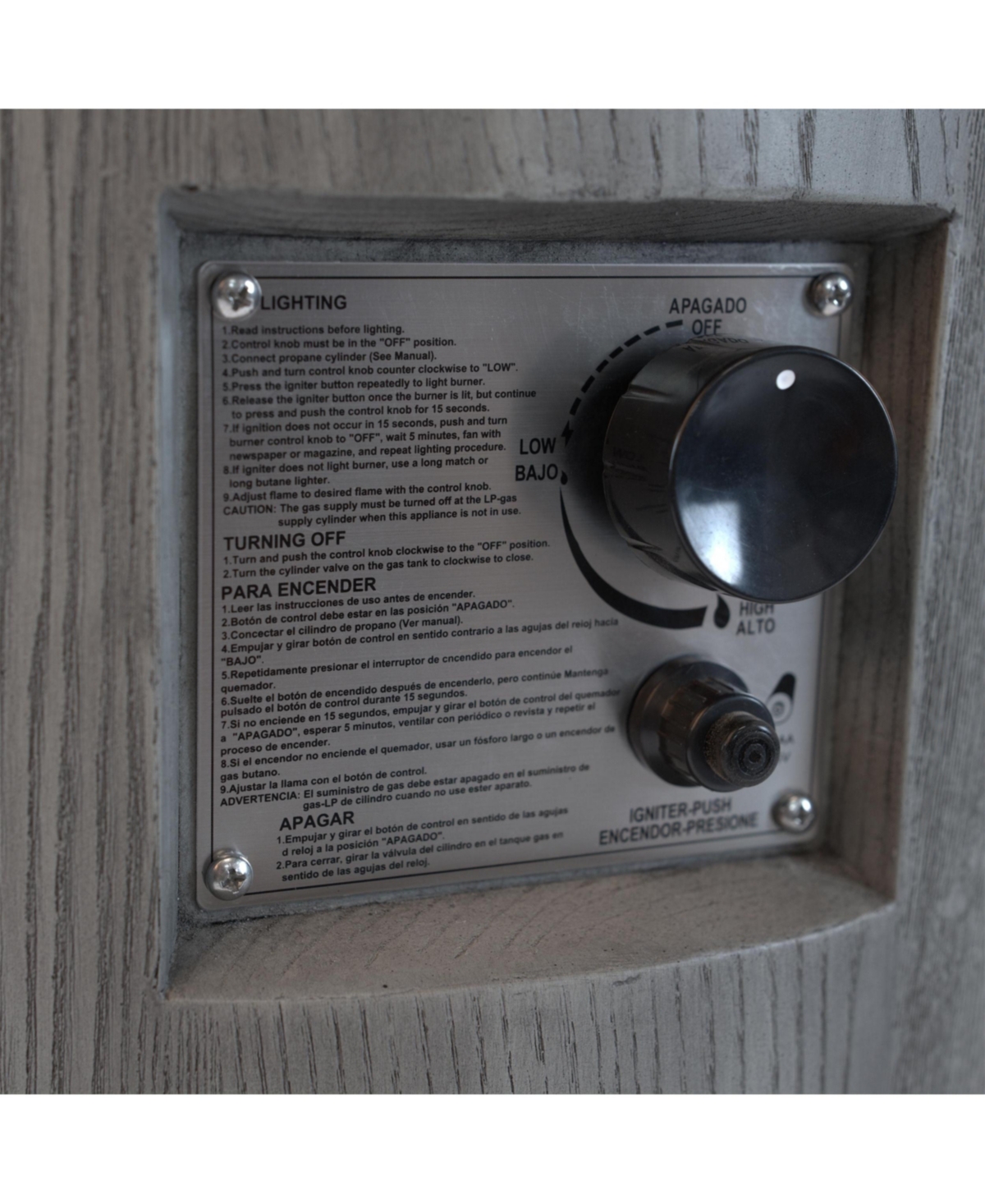 Flynama 20 Inch Round Outdoor Gas Fire Pit 32000 Btu Csa Certified with 2.5kg Lava Stone Rainproof Cover Magnesium Oxide Cultured Stone for Garden