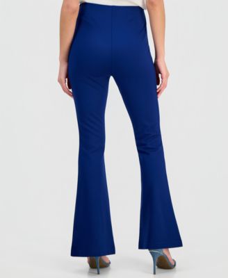 Women's High-Rise Ponte Flare-Hem Pants