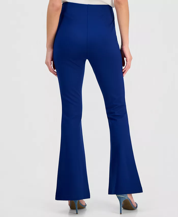 Women's High-Rise Ponte Flare-Hem Pants - thumbnail 5