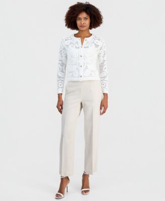 Women's Embroidered Crochet Cardigan