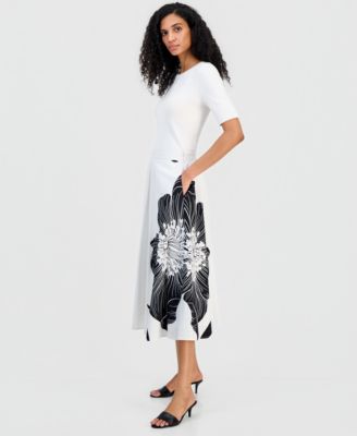 Women's Flared Midi Skirt