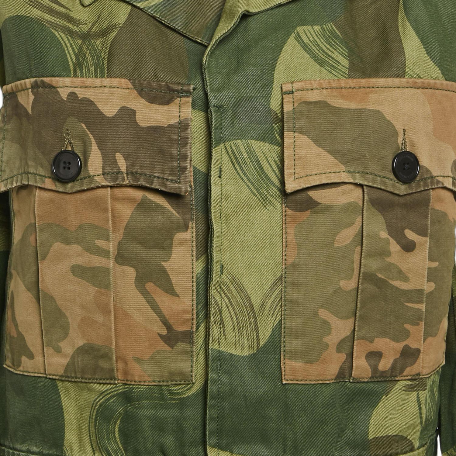 Women's Military Camouflage Cotton Blend Kaleno Jacket