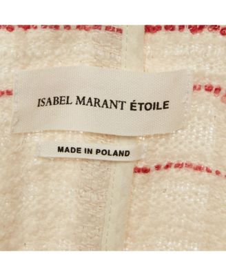 Women's Etoile Cream /red Striped Tweed Glenn Jacket