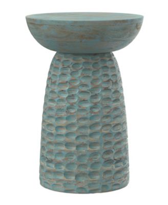 Boyd 13" Mango Wood Solid Accent Table