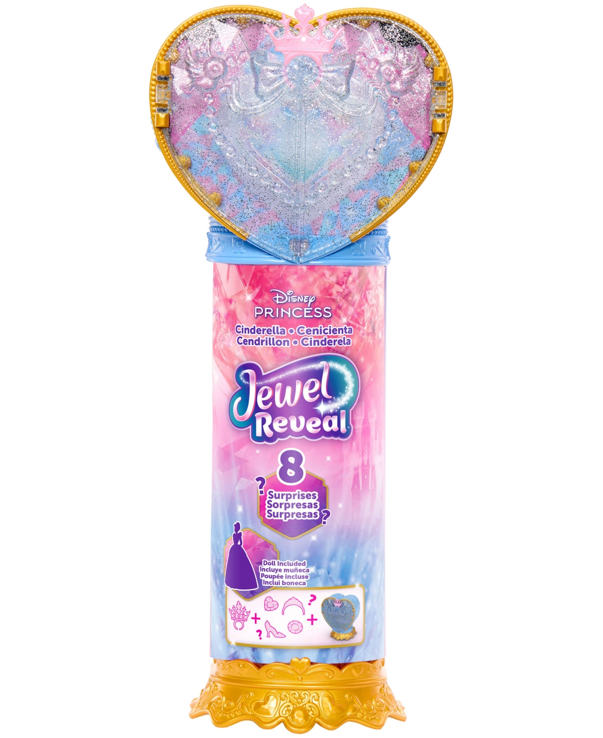 Disney Princess Jewel Reveal Surprise Cinderella Fashion Doll