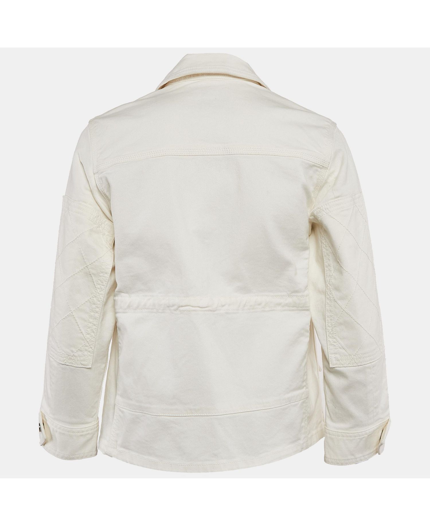 Women's Pre-Owned Zadig and Voltaire White Cotton Drill Button Front Kimi Jacket