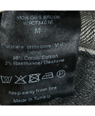 Pre-Owned Zadig & Voltaire Women's Grey Washed Denim Collar Neck Jacket