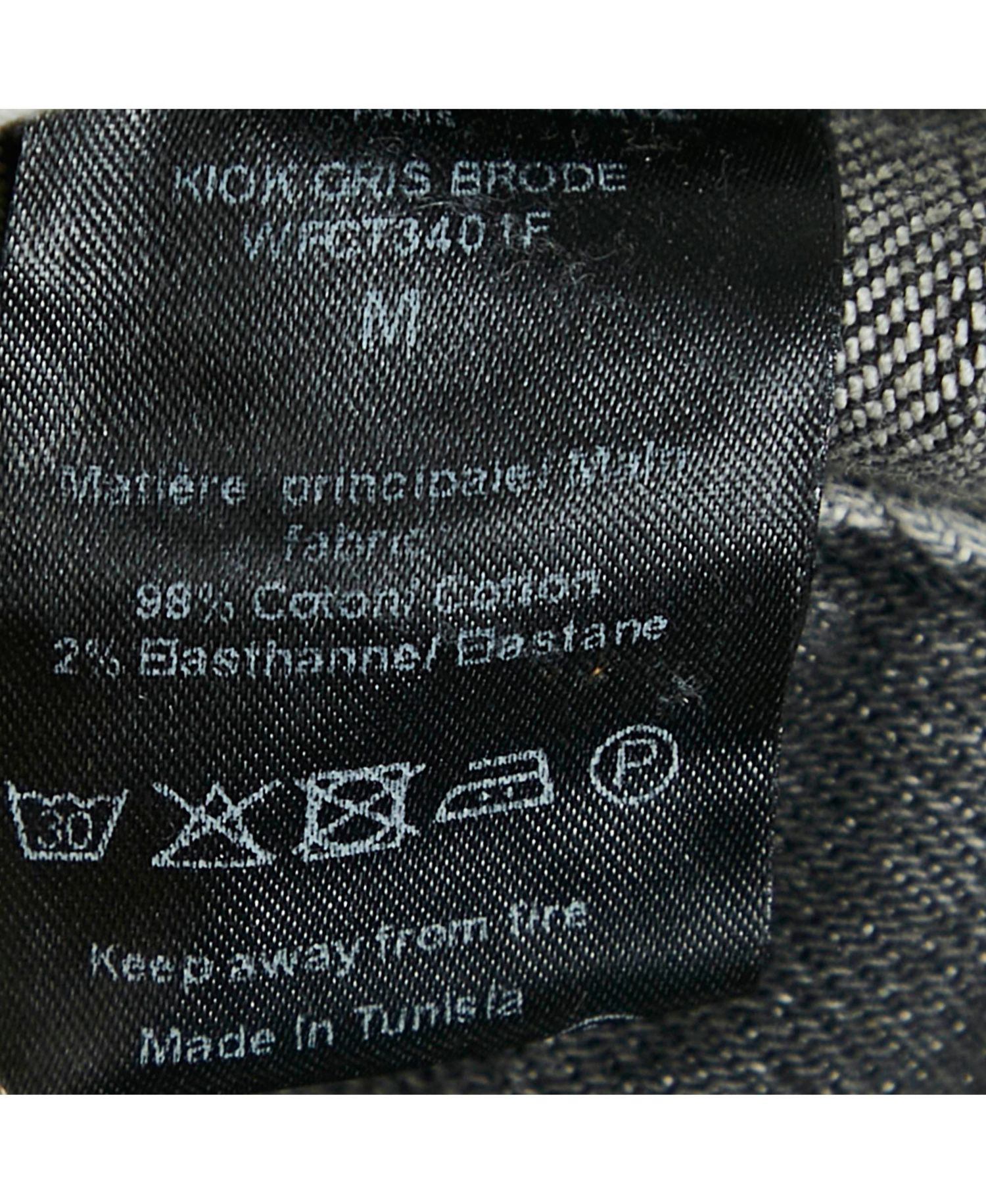 Women's Pre-Owned Zadig and Voltaire Grey Washed Denim Collar Neck Jacket
