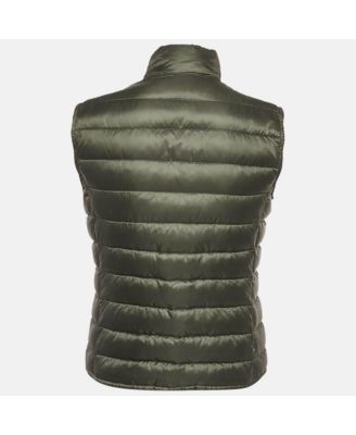 Women's Olive Green Sleeveless Puffer Down Liane Gilet
