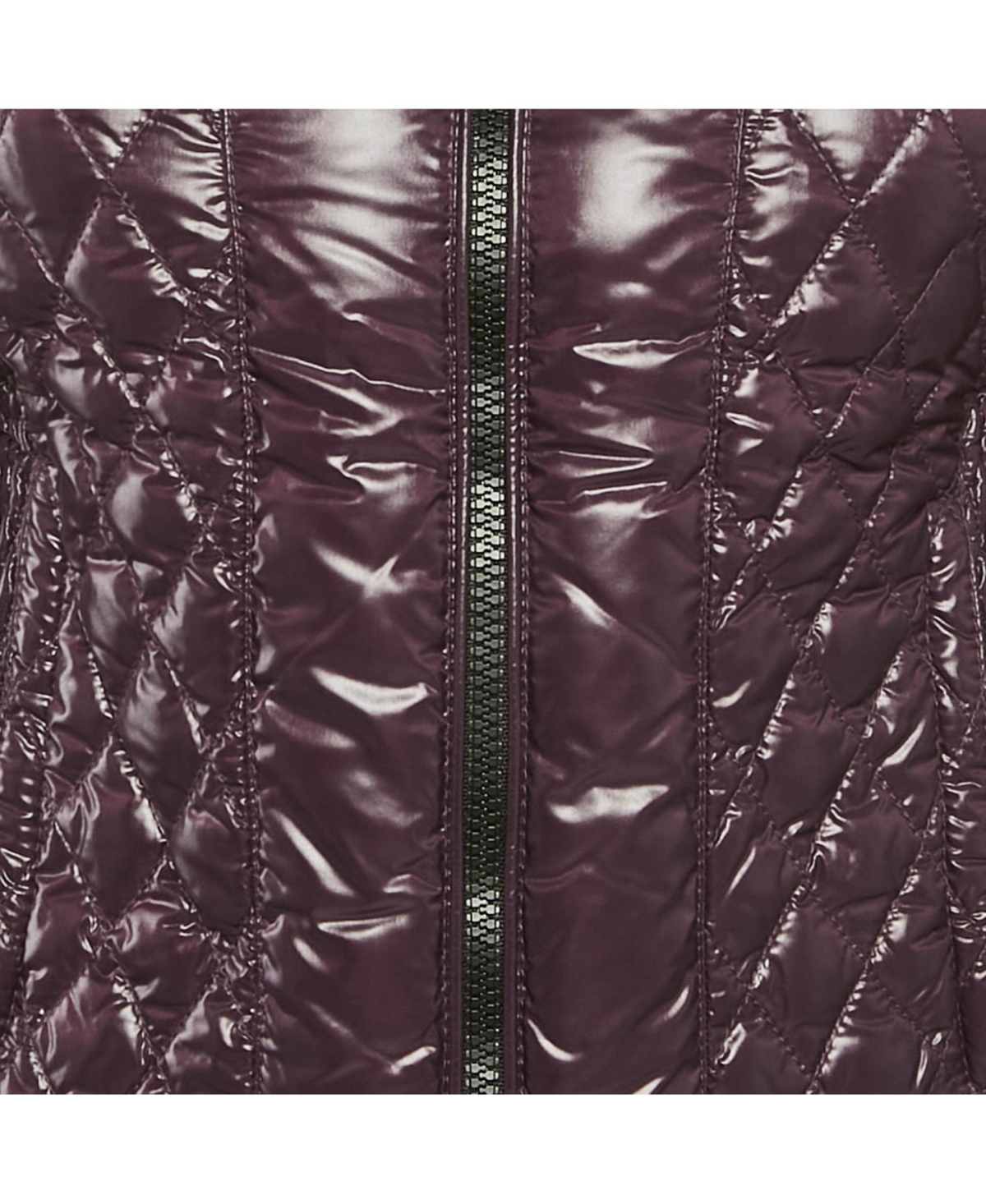Pre-Owned Moncler Women's Purple Synthetic Short Biker Jacket