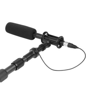 CMP-25 8.2' Telescoping Carbon Fiber Microphone Boom Pole with Integrated XLR Cable for Video Production and Electronic News Gathering