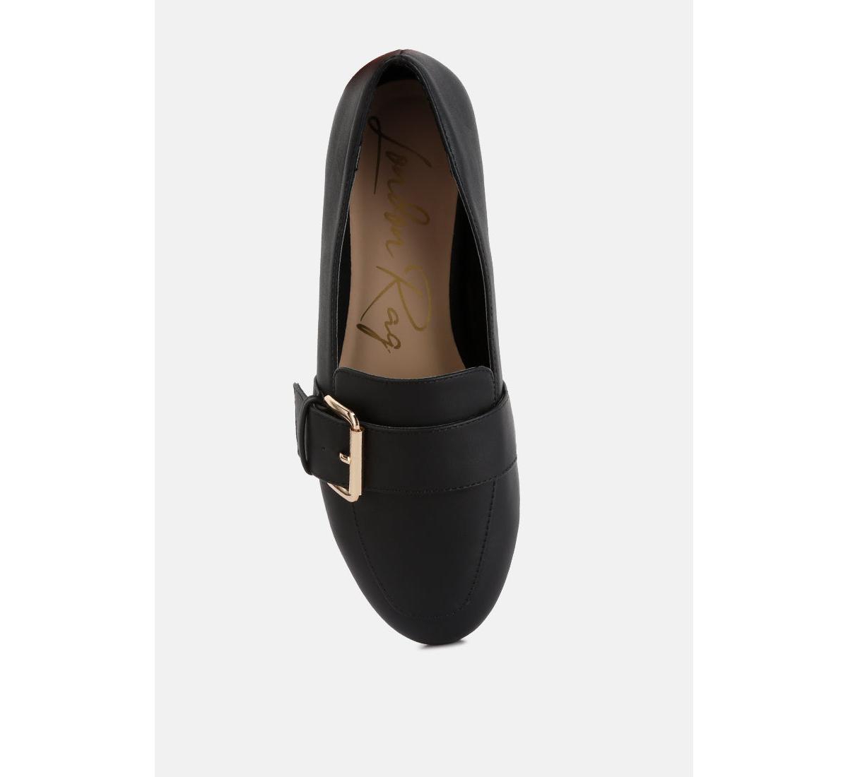 Women saskia pin buckle detail loafers