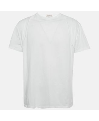Men's White Jersey Crewneck T-Shirt