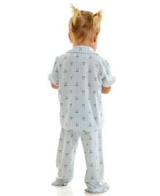 Toddler Mommy and Me Notch Collar Shirt & Pants, 2-Piece Set