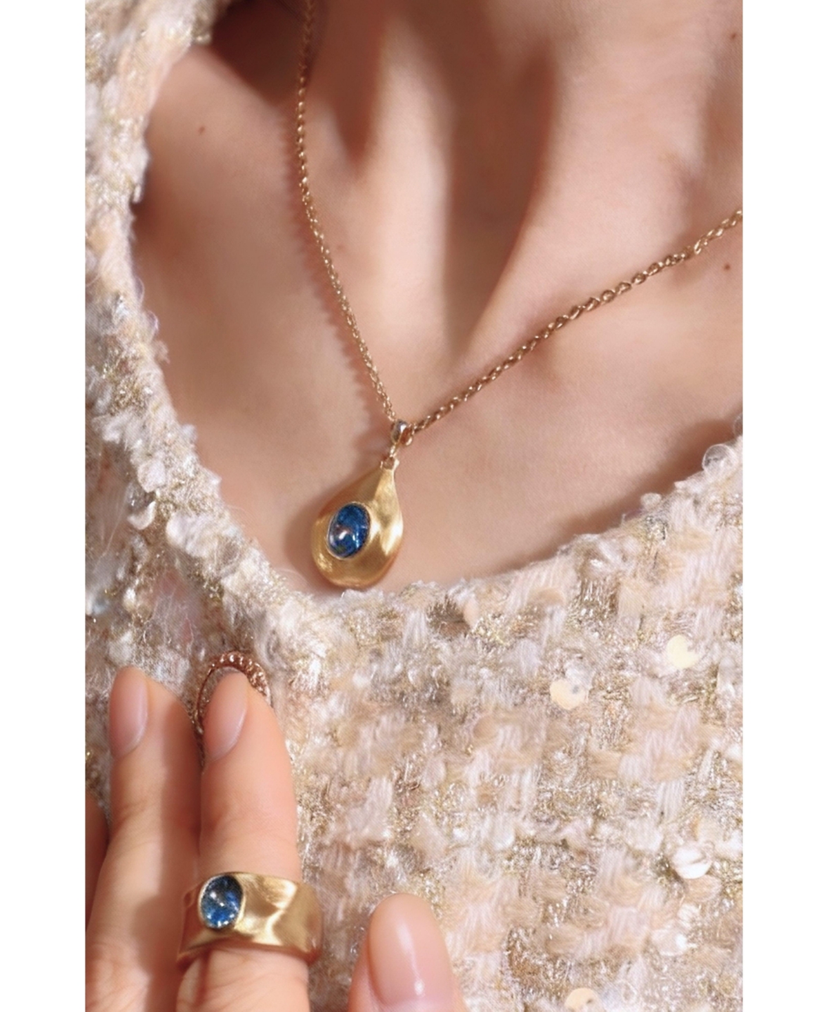 Retro Chic Fig Pendant Necklace