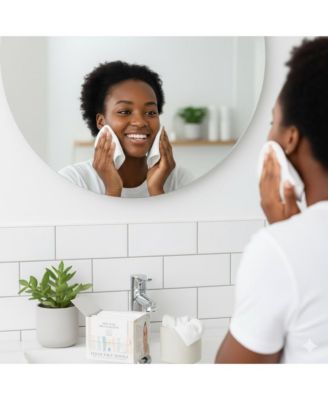 Flawless Skin & Makeup Prep Kit – Brush Set, XL Clean Face Towels & Konjac Sponge