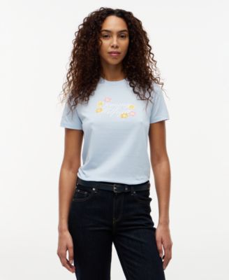 Women's Graphic Floral Crew Neck T-Shirt