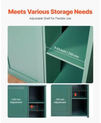 41.3" Litter Box Enclosure Cabinet with Drawer, Detachable Divider, and Built-In Power Outlet, Fits Most Smart Litter Boxes