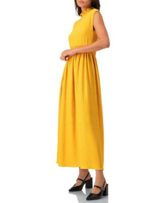 Women's Sleeveless High Neck Long Dress