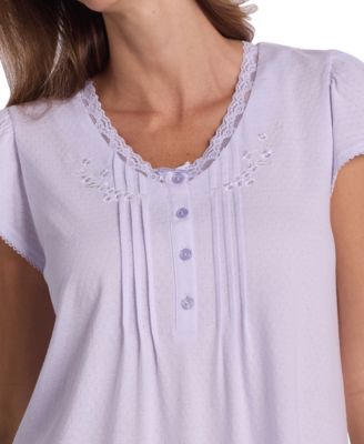 Women's Short-Sleeve Solid Sleepwear Nightgown