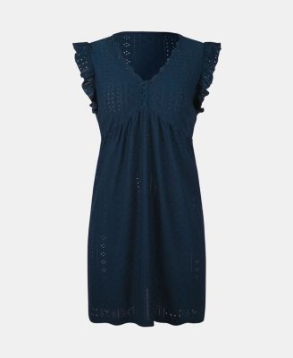 Women's Flutter Sleeve V-Neck Mini Cover-up Beach Dress