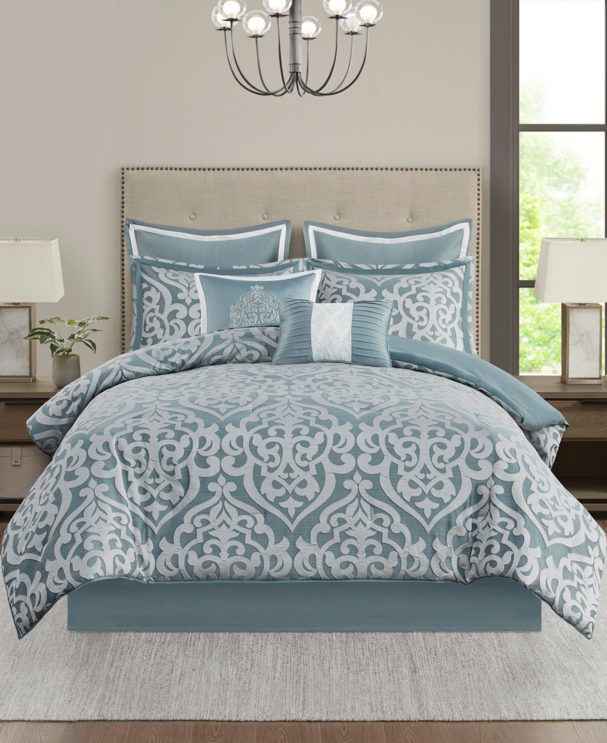 Madison Park Odette Jacquard 8-Pc. Comforter Set
