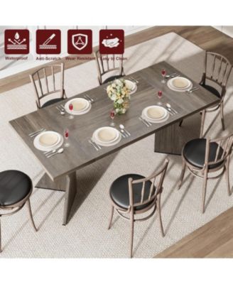 Kitchen Table 71 Inch Rectangular Kitchen Table Dining