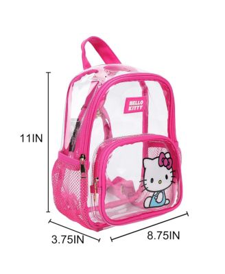Sitting Character Adult 11” Clear Mini Backpack