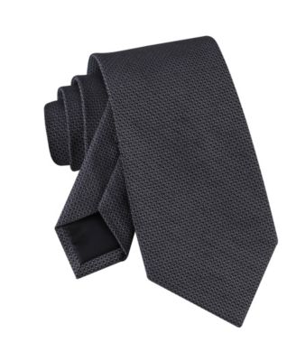 Men's Textured Solid Silk & Linen Blend Tie