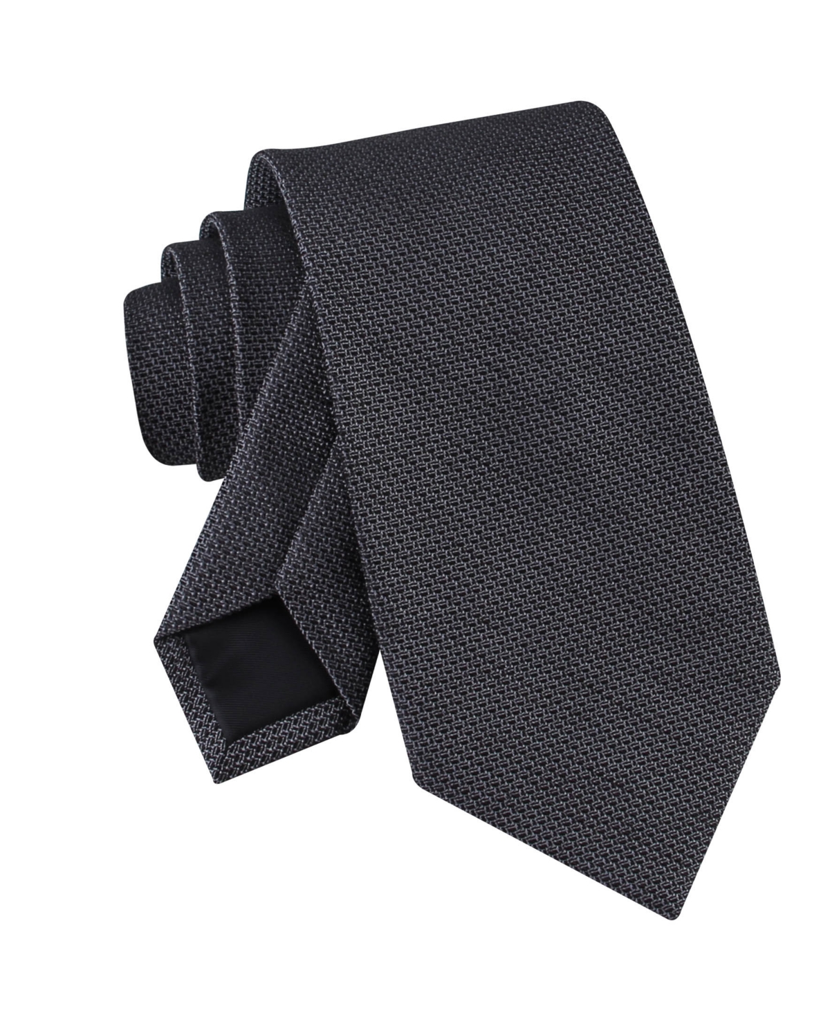 Calvin Klein Men's Textured Solid Silk & Linen Blend Tie