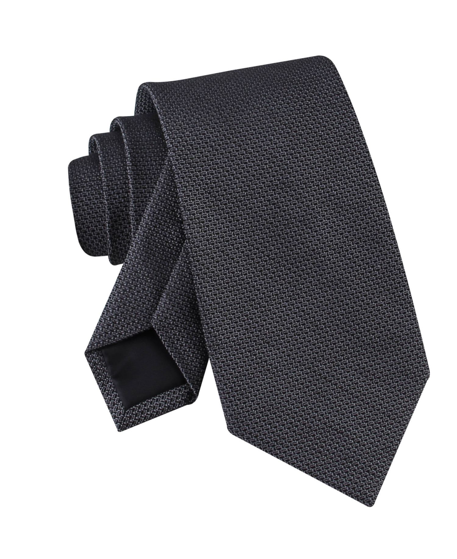 Men's Textured Solid Silk & Linen Blend Tie