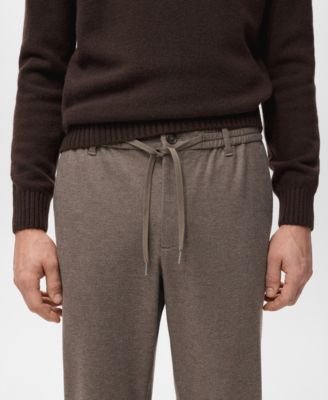 Men's Slim-Fit Flannel Pants