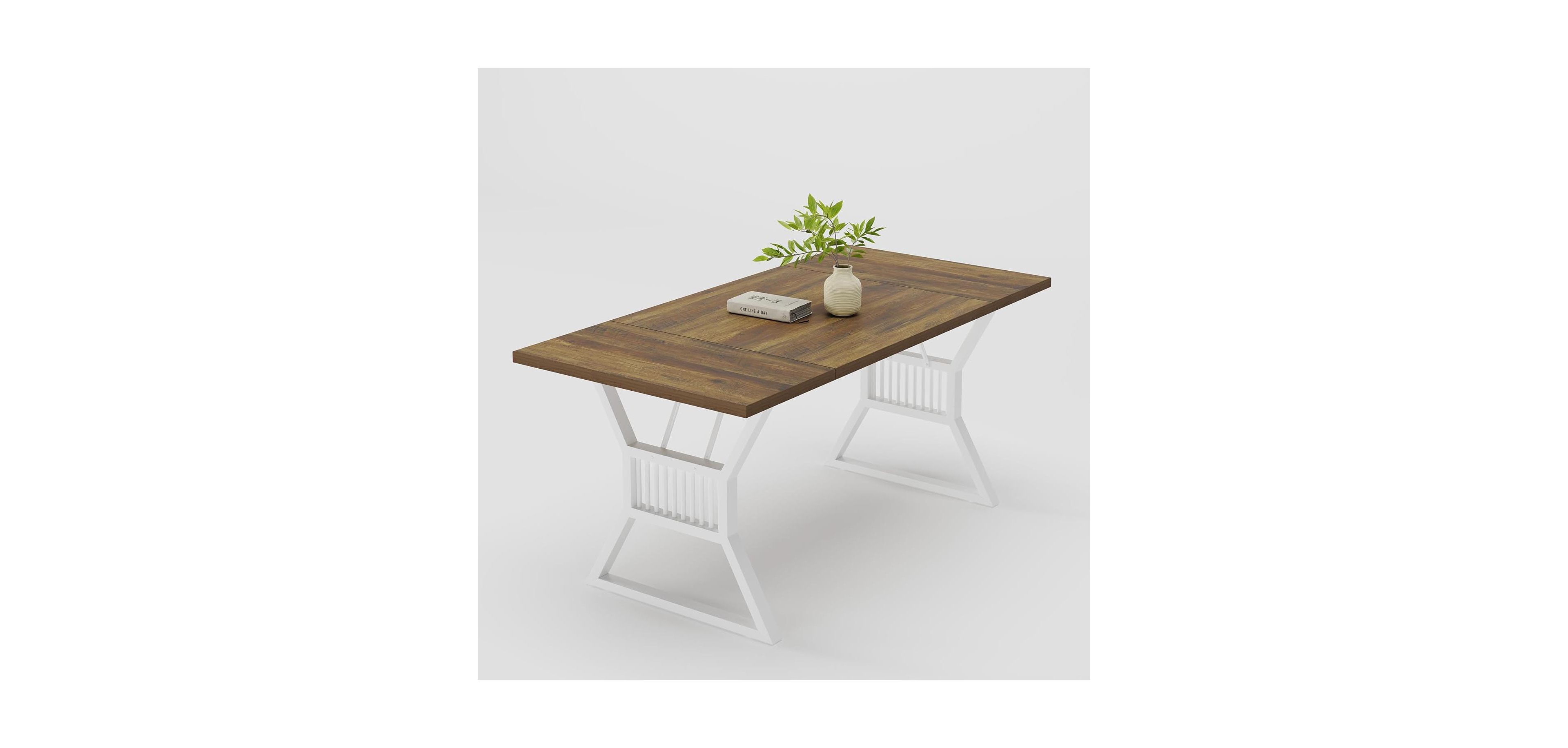 Gaomon Kitchen Table 70.8 Inch Dining Table 4-6 Person Kitchen Table for Dining Room, Home Office, Living Room